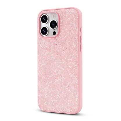 Apple iPhone 16 Pro Max Hoesje - Roze - Diamant Glitter Back Cover