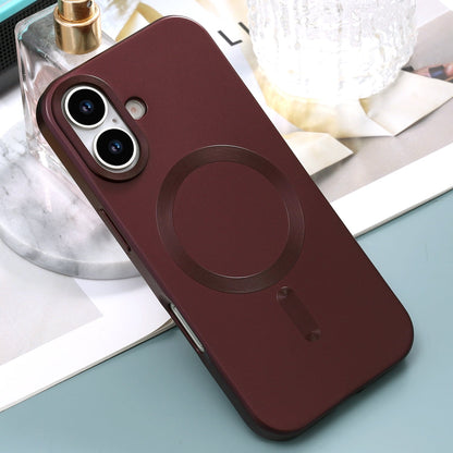 iPhone 17 Hoesje - Bordeaux - Matte Siliconen MagSafe Back Cover