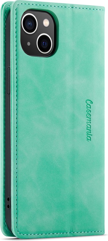 Apple iPhone 14 Hoesje - Tropical Mint - Dunne Bookcase