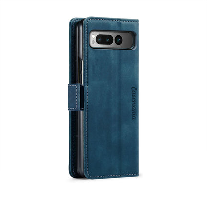 Google Pixel Fold Hoesje - Navy Blue - Bookcase