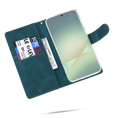 Samsung Galaxy A56 Hoesje - Emerald Green - Kunstleer - Groen Bookcase