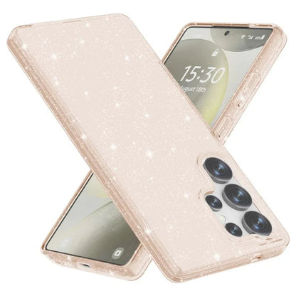 Samsung Galaxy S25 Ultra Hoesje - Goud - Glitter Back Cover