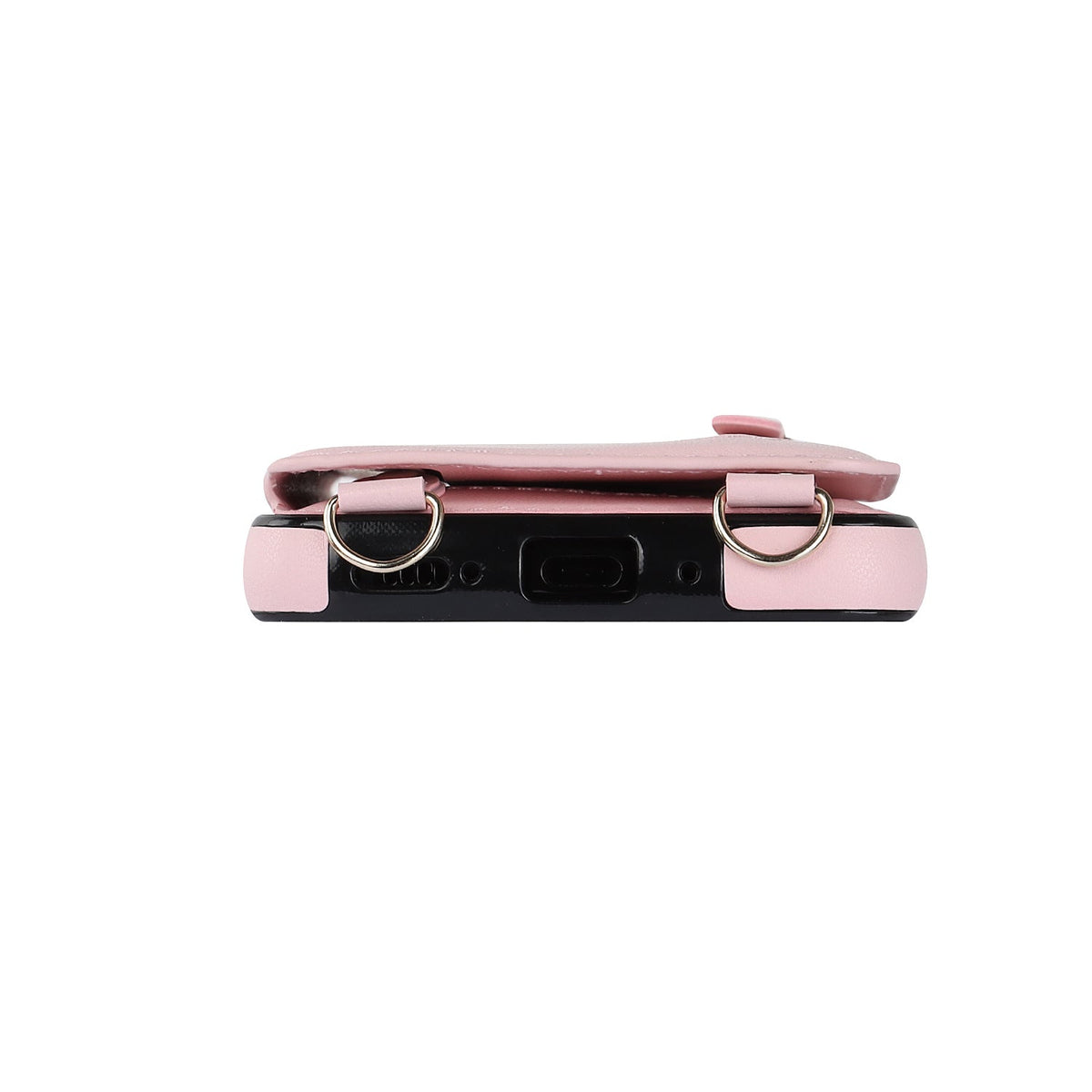 Samsung Galaxy S23 FE Hoesje - Roze - Luxe Back Cover met Telefoonkoord en Rits