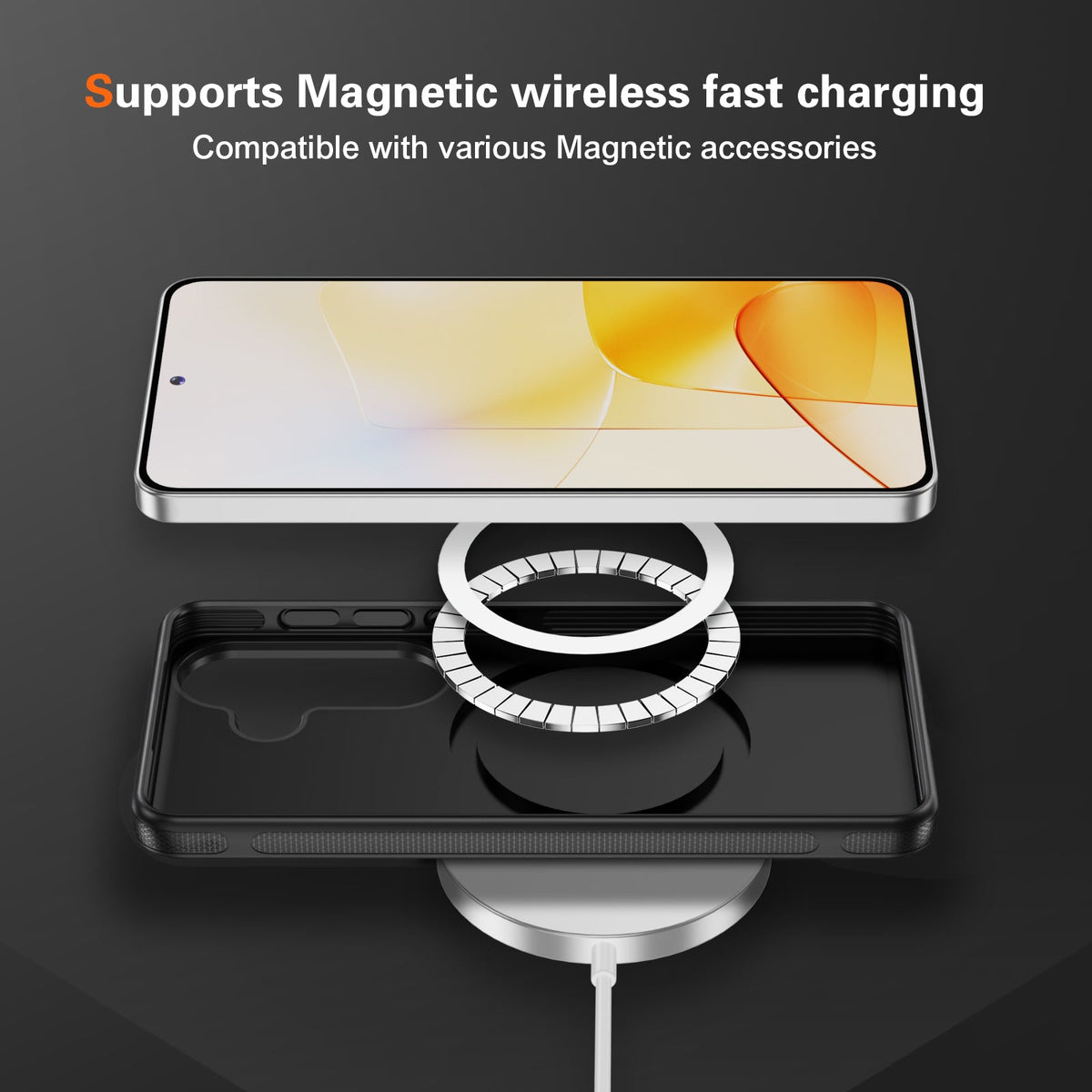 Samsung Galaxy S26 Case - Matte Black - Carbon MagSafe Back Cover