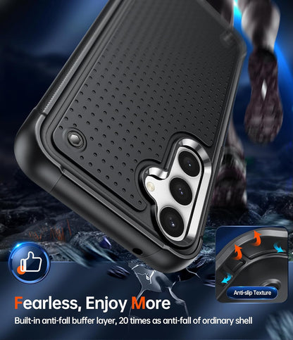 Samsung Galaxy S23 FE Hoesje - Zwart - Armor Back Cover