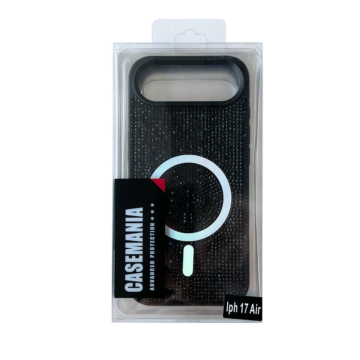 iPhone 17 Air Hoesje - Zwart - Diamant Glitter MagSafe Back Cover