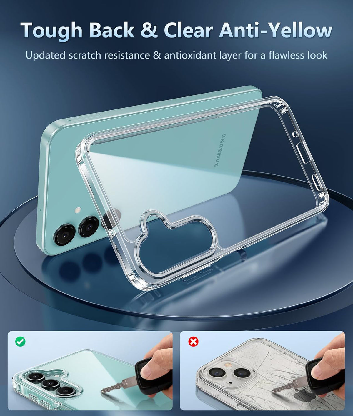 Samsung Galaxy A17 5G Hoesje - Transparant - Anti-Shock Back Cover