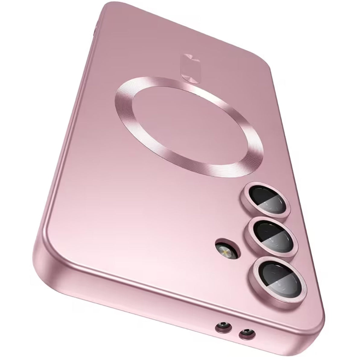 Samsung Galaxy S25 FE Hoesje - Roze - Matte Siliconen MagSafe Back Cover