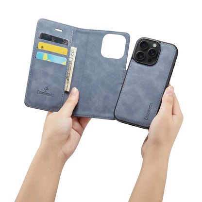 Apple iPhone 16 Pro Hoesje - Shadow Gray - 2 in 1 Bookcase