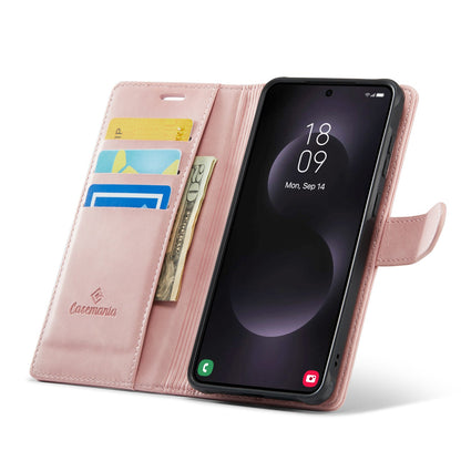 Samsung Galaxy S25 Edge Hoesje - Pale Pink - Luxe 2 in 1 MagSafe Bookcase