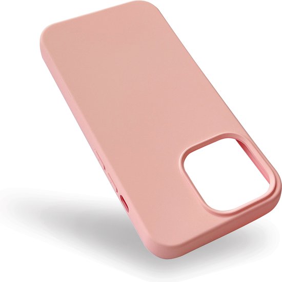 Apple iPhone 13 Pro Hoesje - Roze - Matte Siliconen Back Cover
