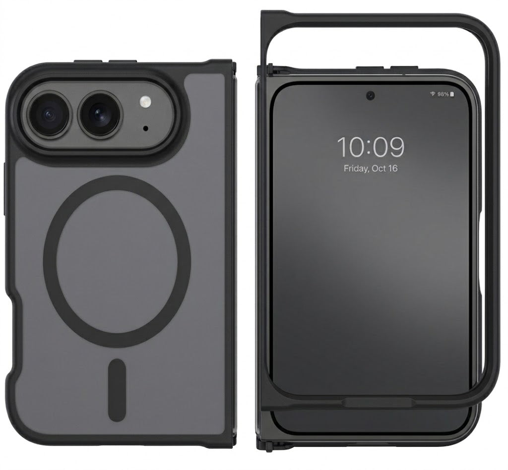 Apple iPhone Duo Hoesje - Zwart - Matte Armor MagSafe Back Cover