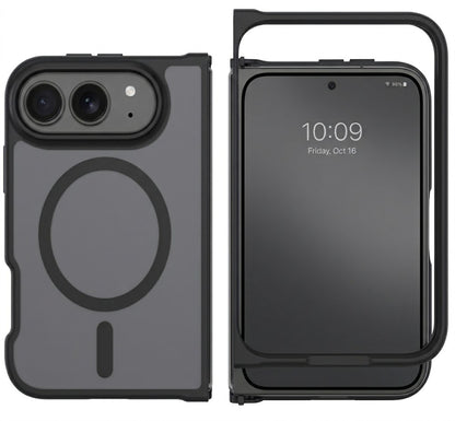 Apple iPhone Duo Hoesje - Zwart - Matte Armor MagSafe Back Cover