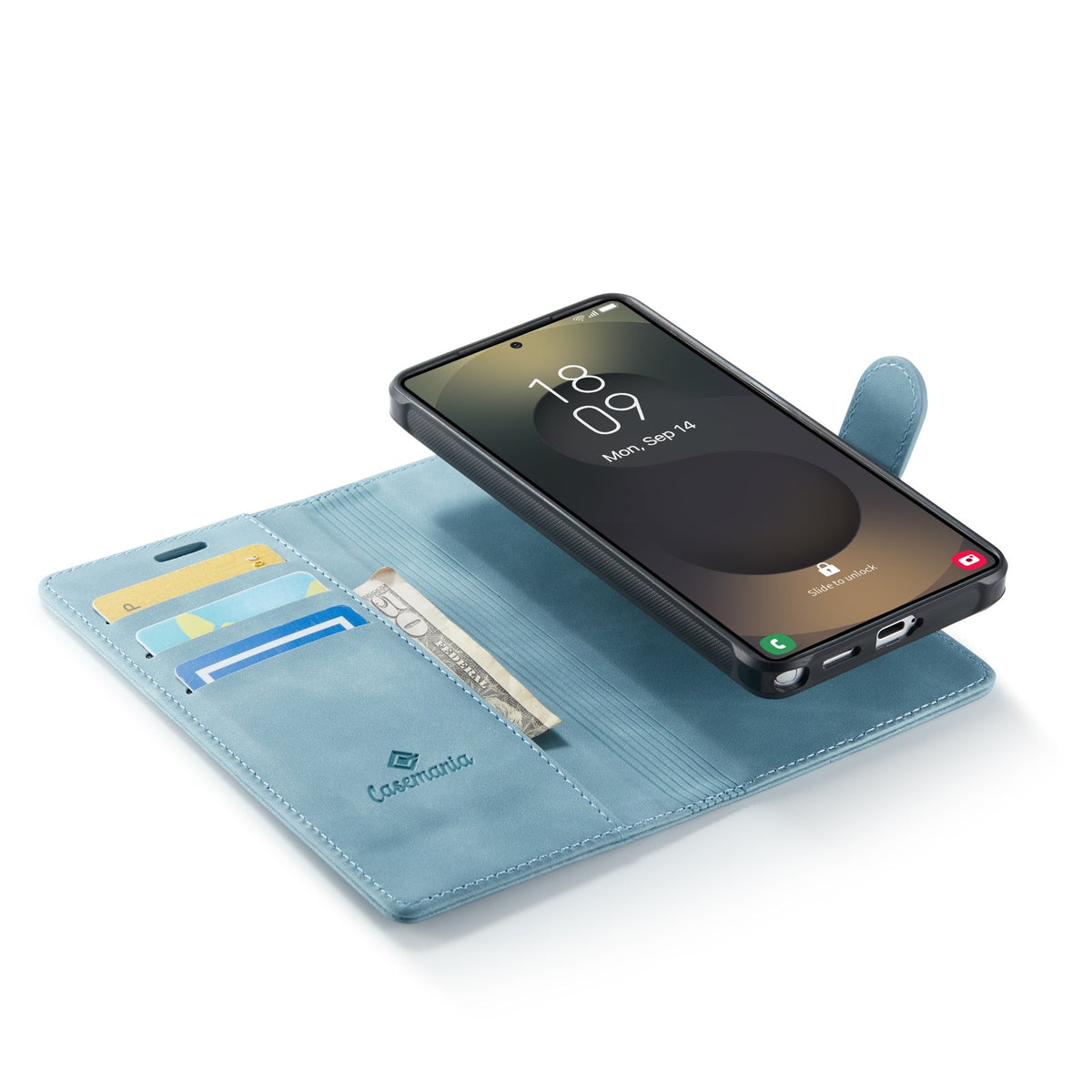 Samsung Galaxy S26 Ultra Case - Aqua Blue - 2-in-1 MagSafe Wallet Case