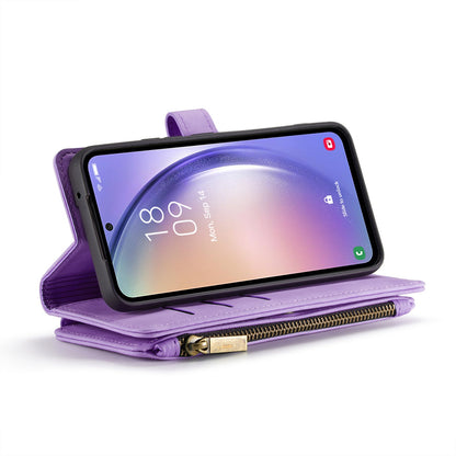 Samsung Galaxy A54 Hoesje - Bright Lila - Luxe Bookcase met Rits