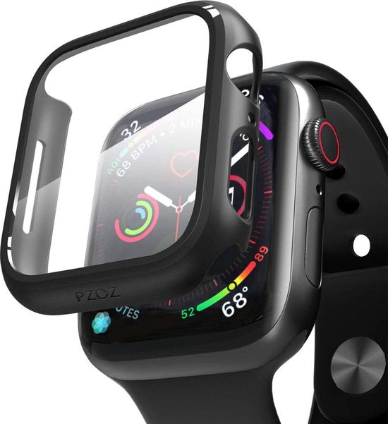 Apple Watch Series 4 (40mm) Smartwatch Screenprotector - Tempered Glass Zwart - 1 Stuk