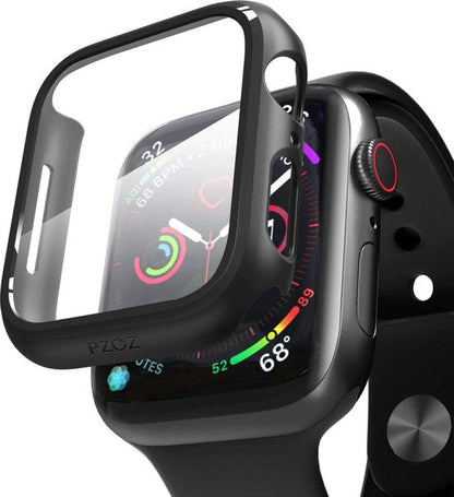 Apple Watch Series 3 (38mm) Smartwatch Screenprotector - Tempered Glass Zwart - 1 Stuk