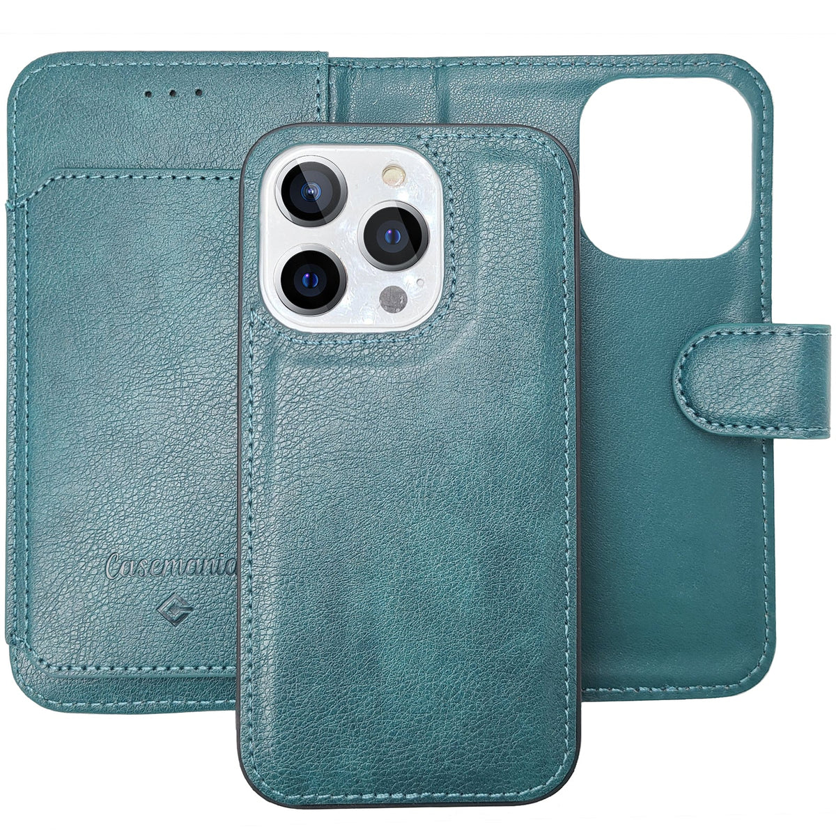 Samsung Galaxy A35 Hoesje - Groen - 2 in 1 Bookcase met 10 Kaart Vakken