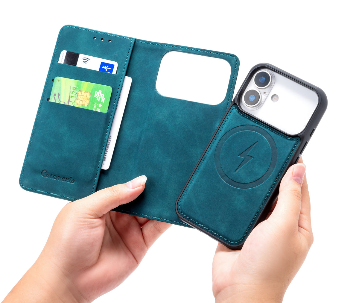 Apple iPhone 18 Pro Hoesje - Emerald Green - 2 in 1 MagSafe Bookcase