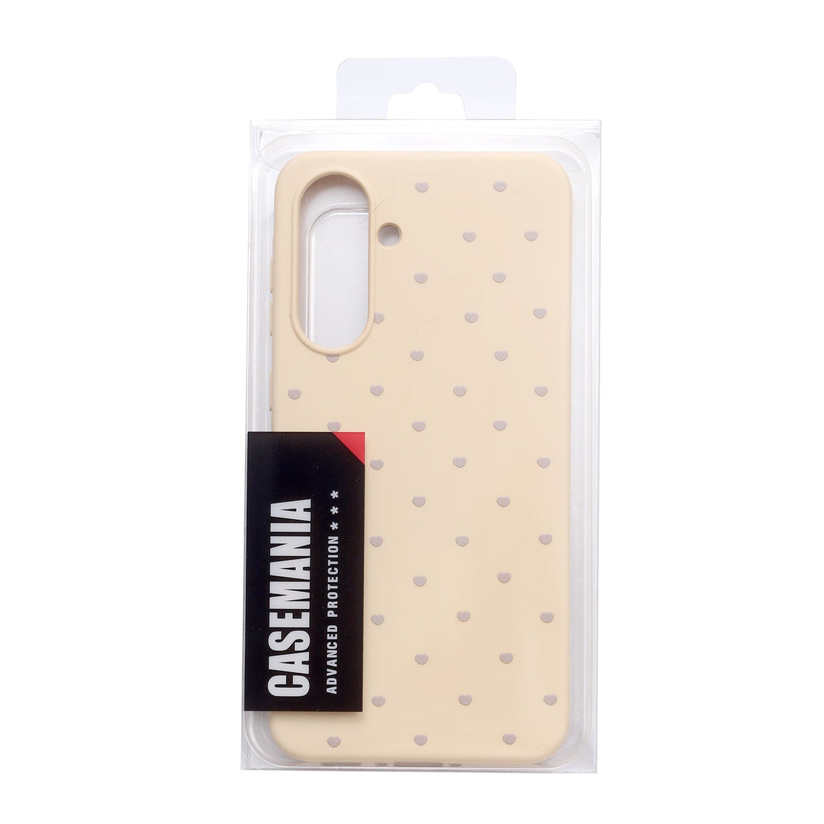 Samsung Galaxy A07 Hoesje - Geel - Hartjes Back Cover