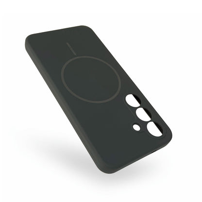 Coque Samsung Galaxy S25 - Gris - Back Cover en silicone liquide MagSafe