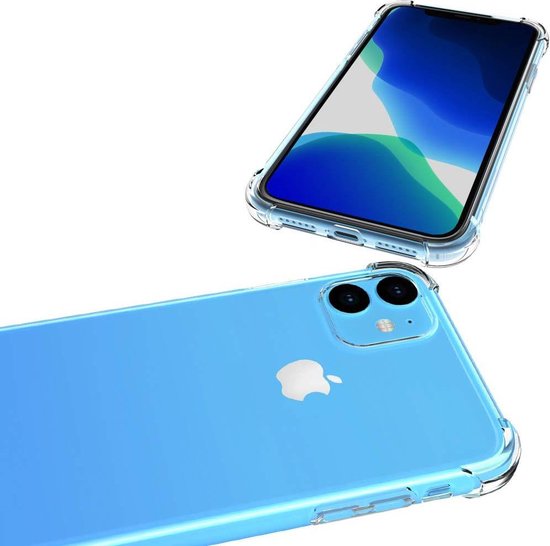iPhone 11 Hoesje - Anti Shock Hybrid Back Cover - Transparant Back Cover