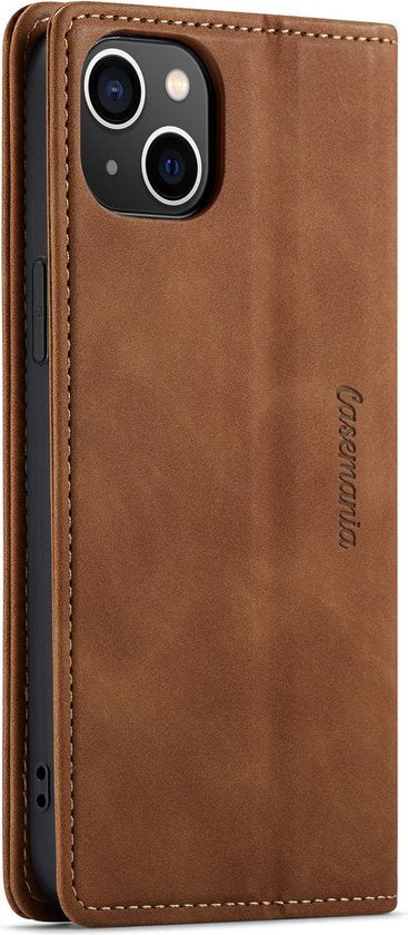 Apple iPhone 14 Case - Sienna Brown - Slim Wallet Case