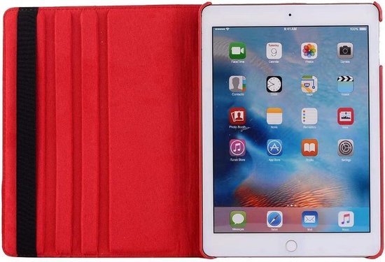 Apple iPad Air 4 10.9 (2020) Tablet Case - Red - Rotating Folio Case
