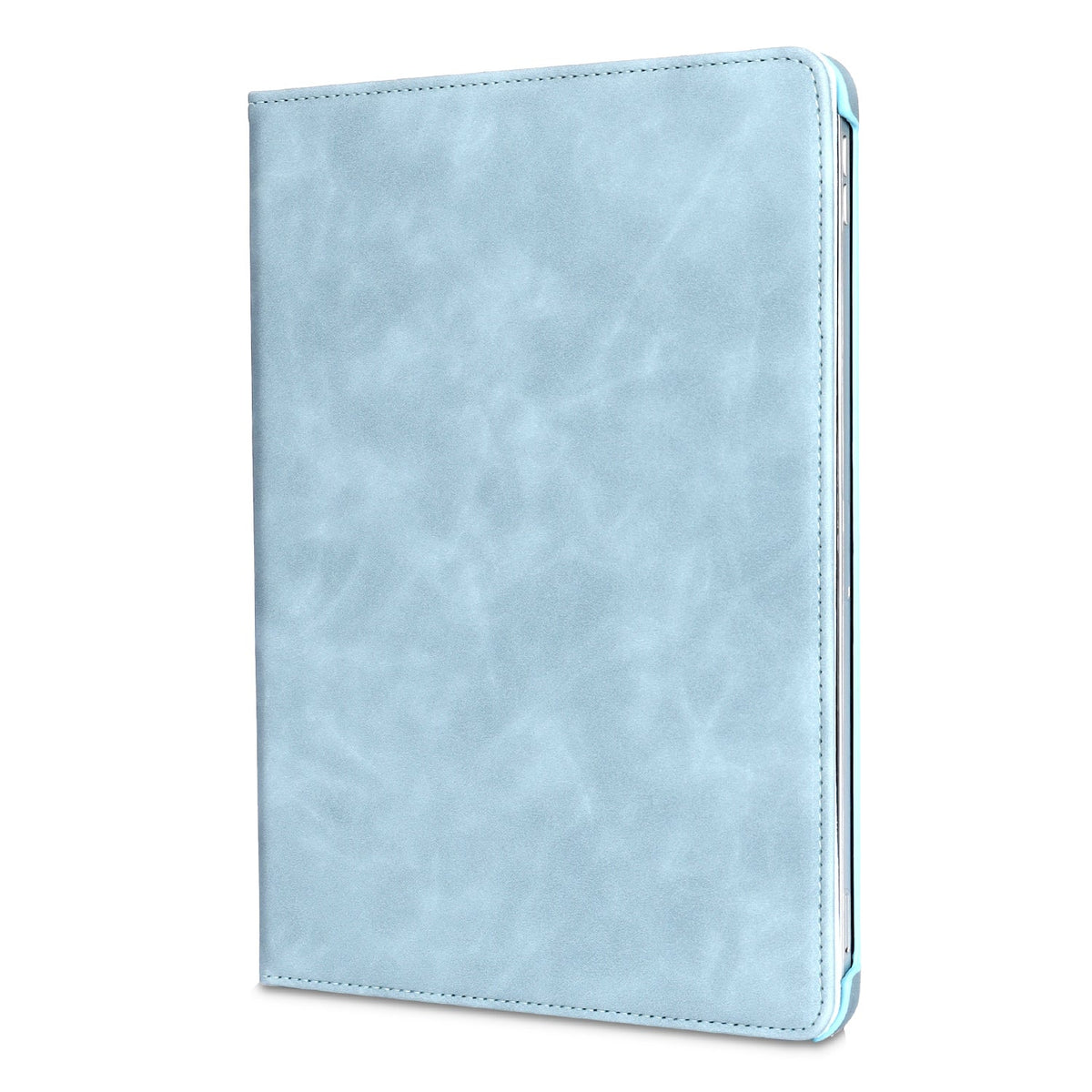 iPad A16 Tablet Case - Aqua Blue - Rotating Folio Case