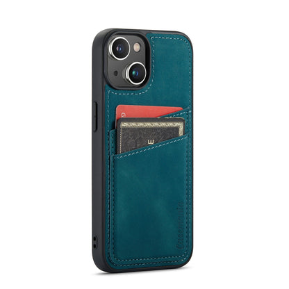 iPhone 14 Hoesje - Emerald Green - Kaarthouder Back Cover