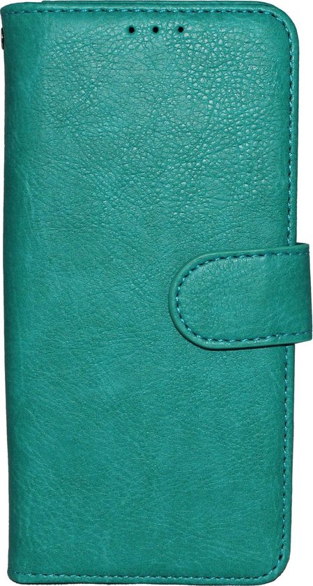 Samsung Galaxy S10E Hoesje - Turquoise - Luxe Kunstlederen Portemonnee Bookcase
