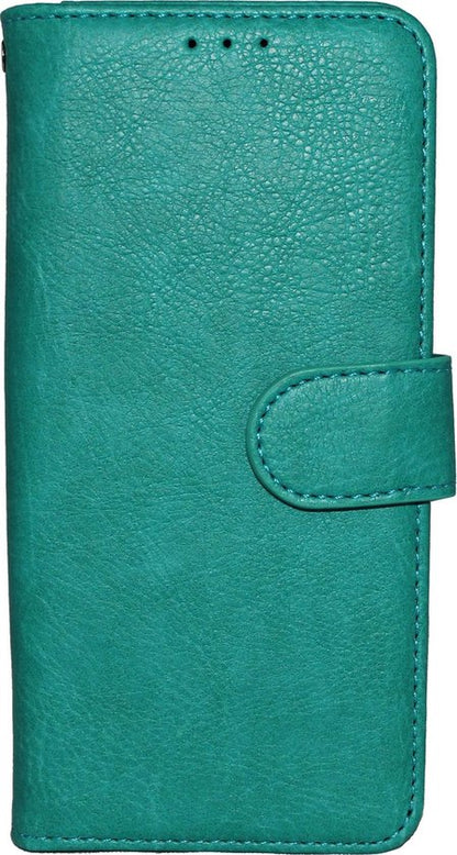 Samsung Galaxy S10E Hoesje - Turquoise - Luxe Kunstlederen Portemonnee Bookcase