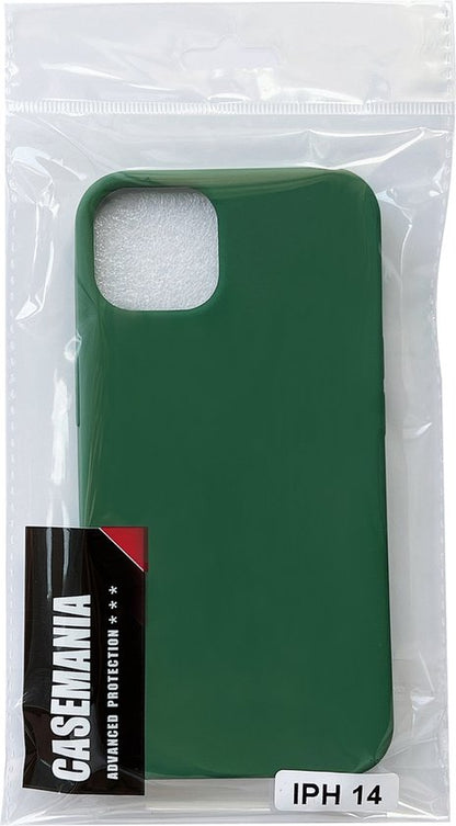 Apple iPhone 14 Case - Dark Green - Silicone Back Cover