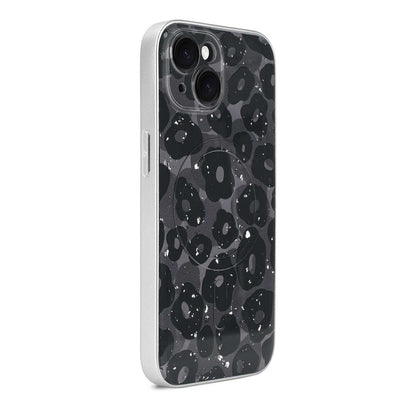 Apple iPhone 14 Hoesje - Purple - Glitter MagSafe Back Cover