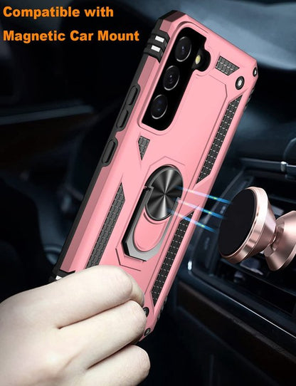 Samsung Galaxy S22 Plus Hoesje - Roségoud - Armor Kickstand Back Cover