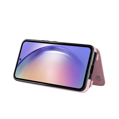 Apple iPhone 16 Pro Hoesje - Roze - Luxe Back Cover met Telefoonkoord en Rits