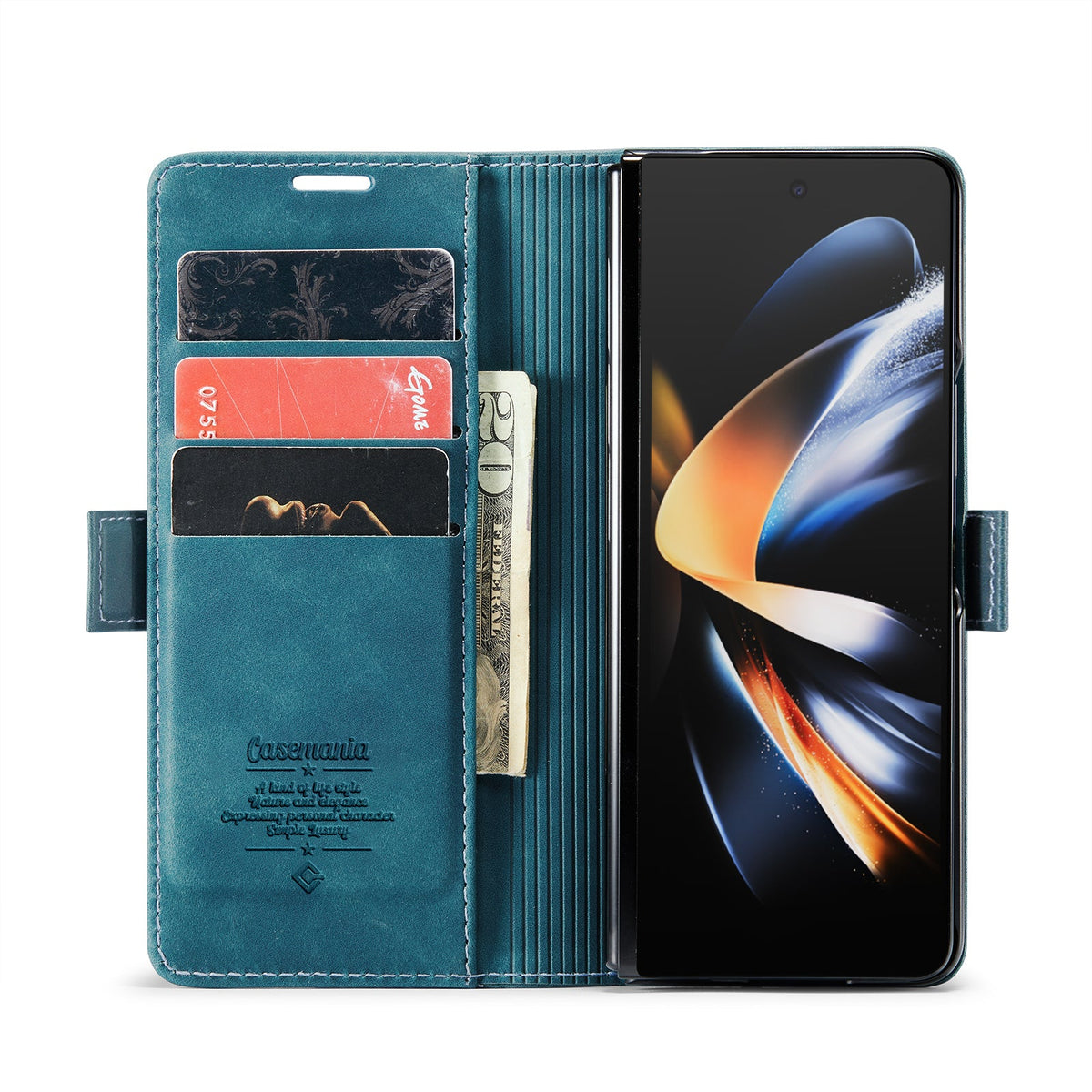 Samsung Galaxy Z Fold 7 Hoesje - Emerald Green - Dunne Bookcase