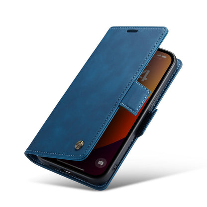 Apple iPhone 15 Pro Max Hülle - Navy Blue - Portemonnaie-MagSafe-Klapphülle mit Kartenfach