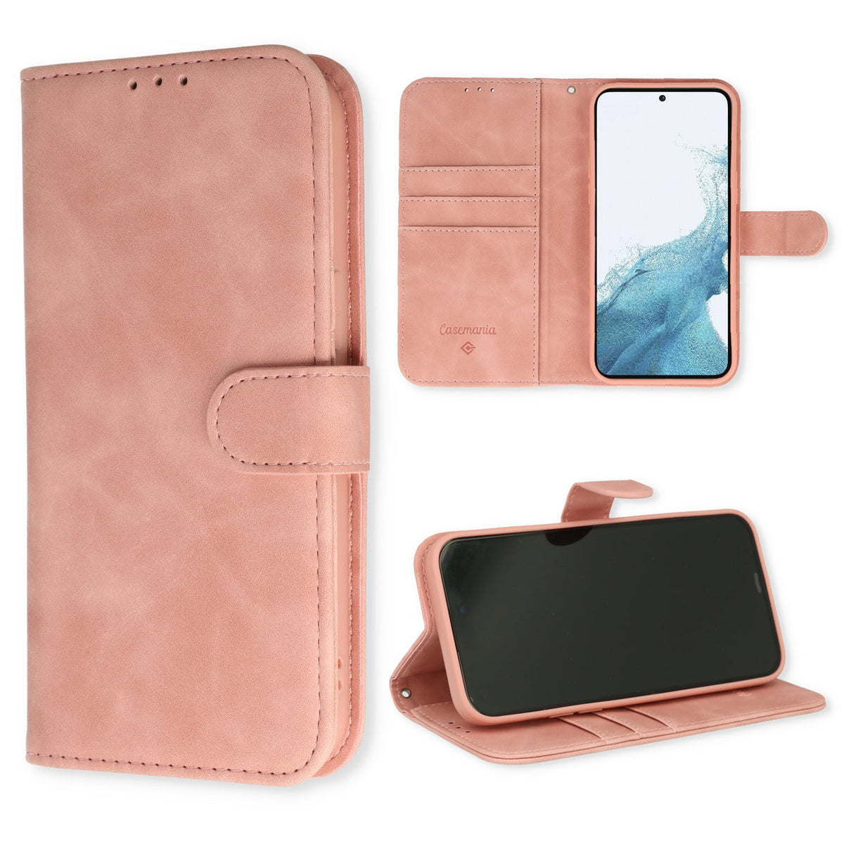 Samsung Galaxy S23 Hülle - Pale Pink - Luxuriöse Bookcase
