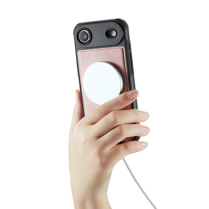 Apple iPhone Air Case - Pale Pink - Luxury 2-in-1 MagSafe Wallet Case