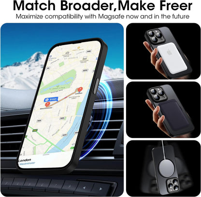 iPhone 12 Pro Hoesje - Zwart - Matte Armor MagSafe Back Cover