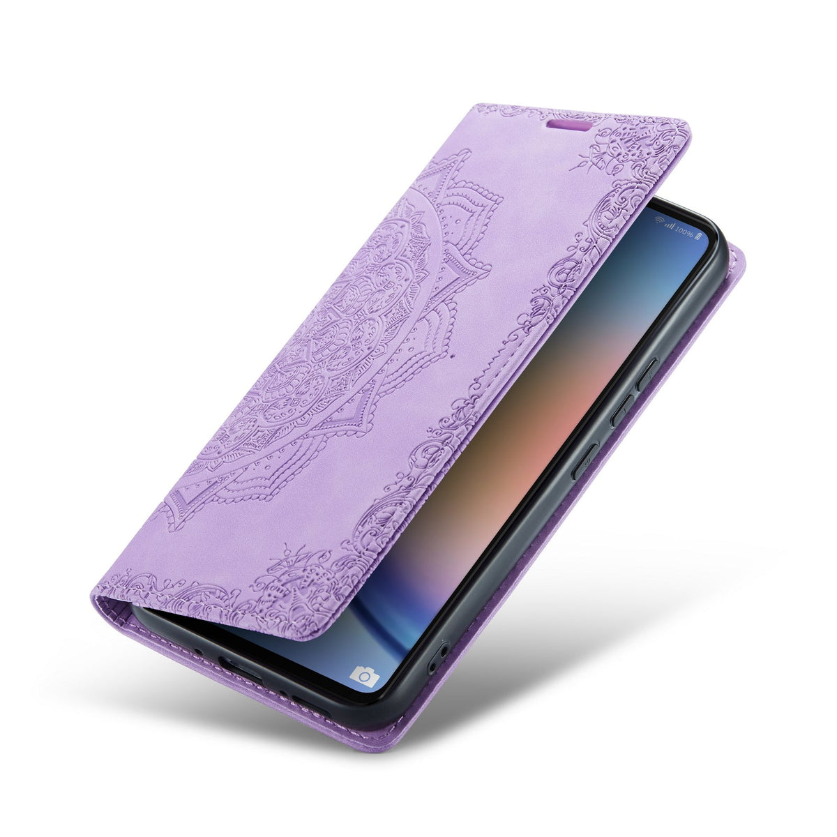 Samsung Galaxy A54 5G Hoesje - Bright Lila - Mandala Dunne Back Cover