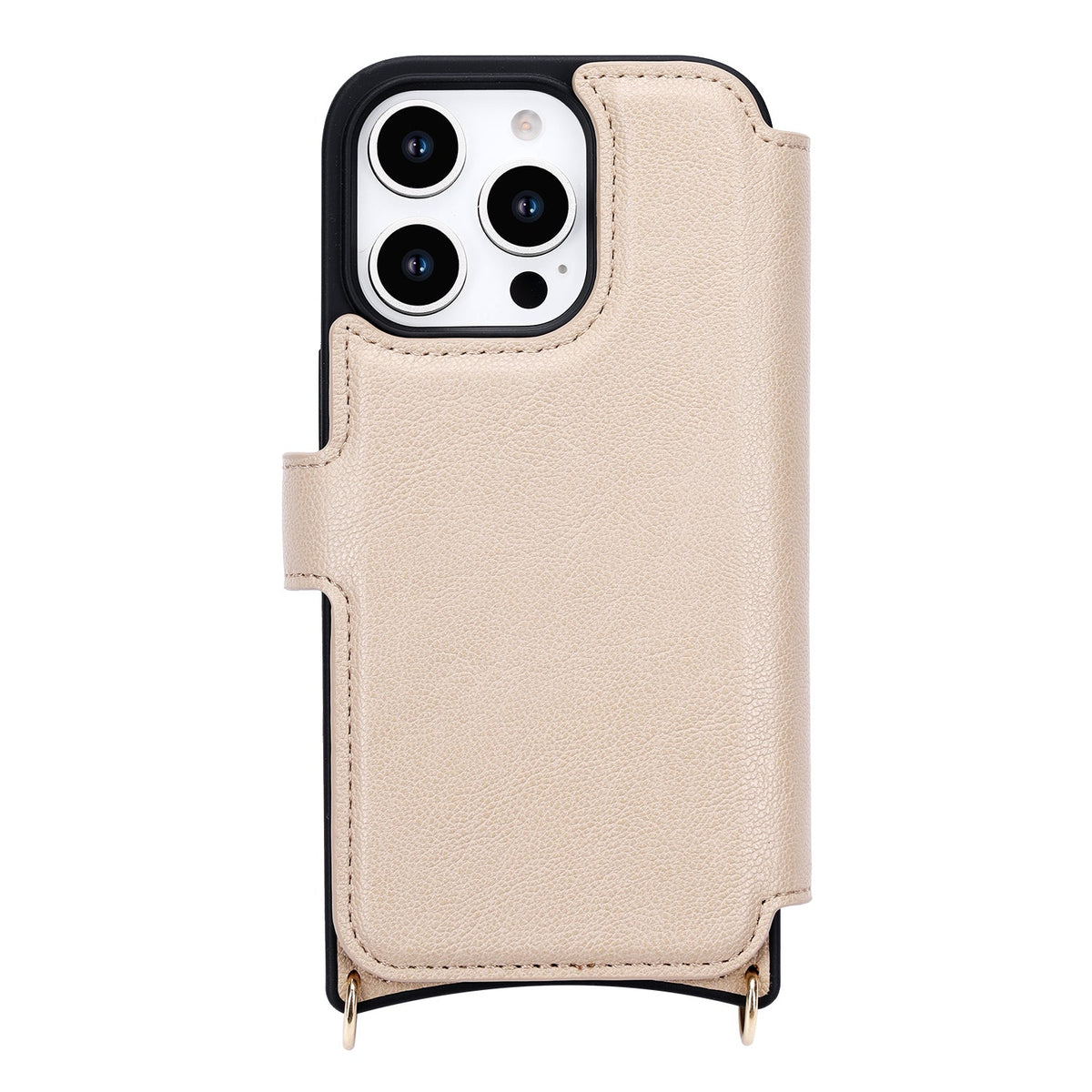 Apple iPhone 16 Pro Case - Beige - CM Amsterdam Back Cover with Phone Strap