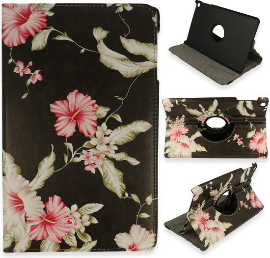 Samsung Galaxy Tab A7 Lite Tablet Case - Hibiscus - Rotating Folio Case