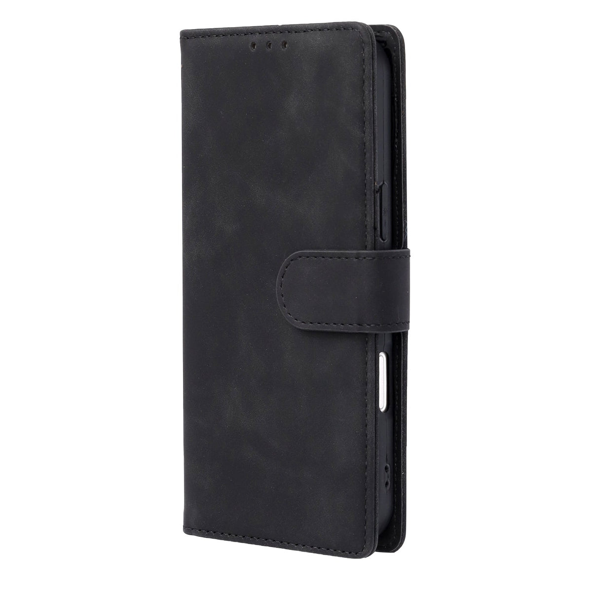 Apple iPhone 16e Hoesje - Zwart - Kunstleren Bookcase