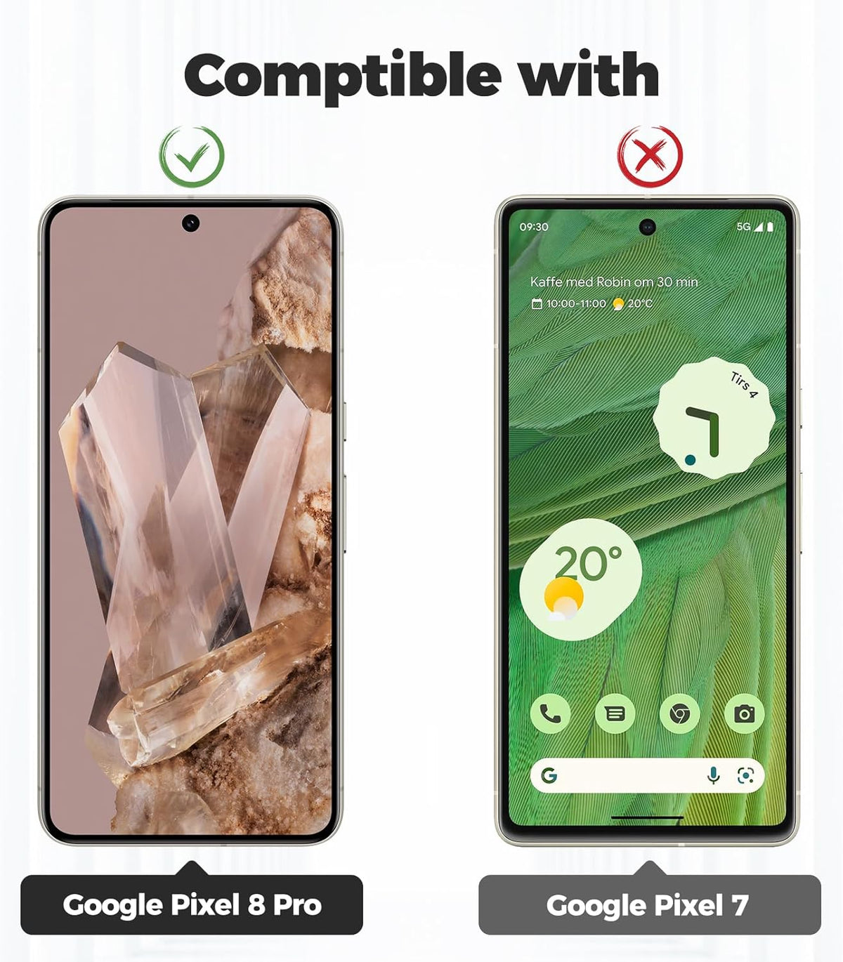 Google Pixel 8 Pro Hoesje - Transparant - Siliconen Back Cover met Telefoonkoord