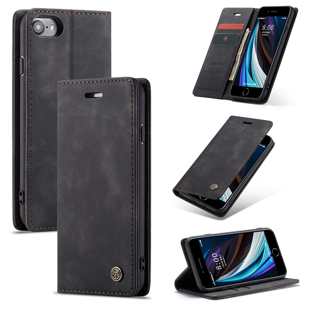OnePlus Nord CE5 Hoesje - Charcoal Gray - Dunne Bookcase