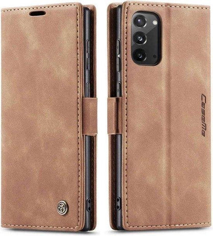 Samsung Galaxy Note20 Hoesje - Sienna Brown - Dunne Bookcase
