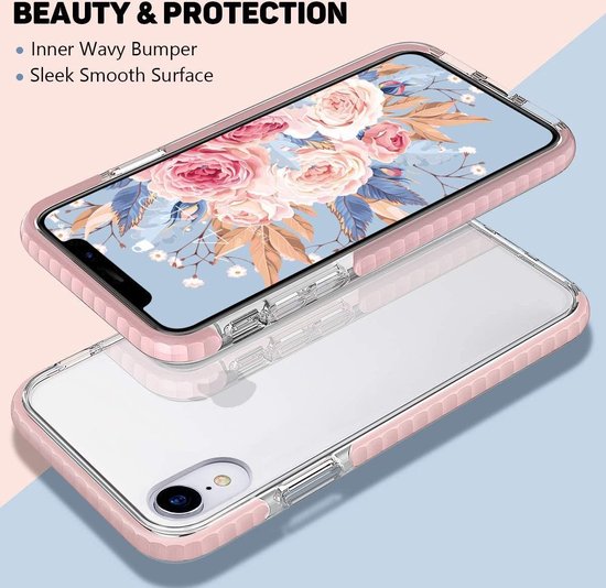 Apple iPhone XR Hoesje - Roze - Anti-Shock Back Cover