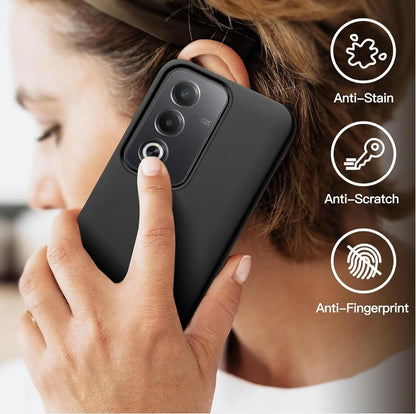 Oppo A80 Hoesje - Zwart - Siliconen Back Cover